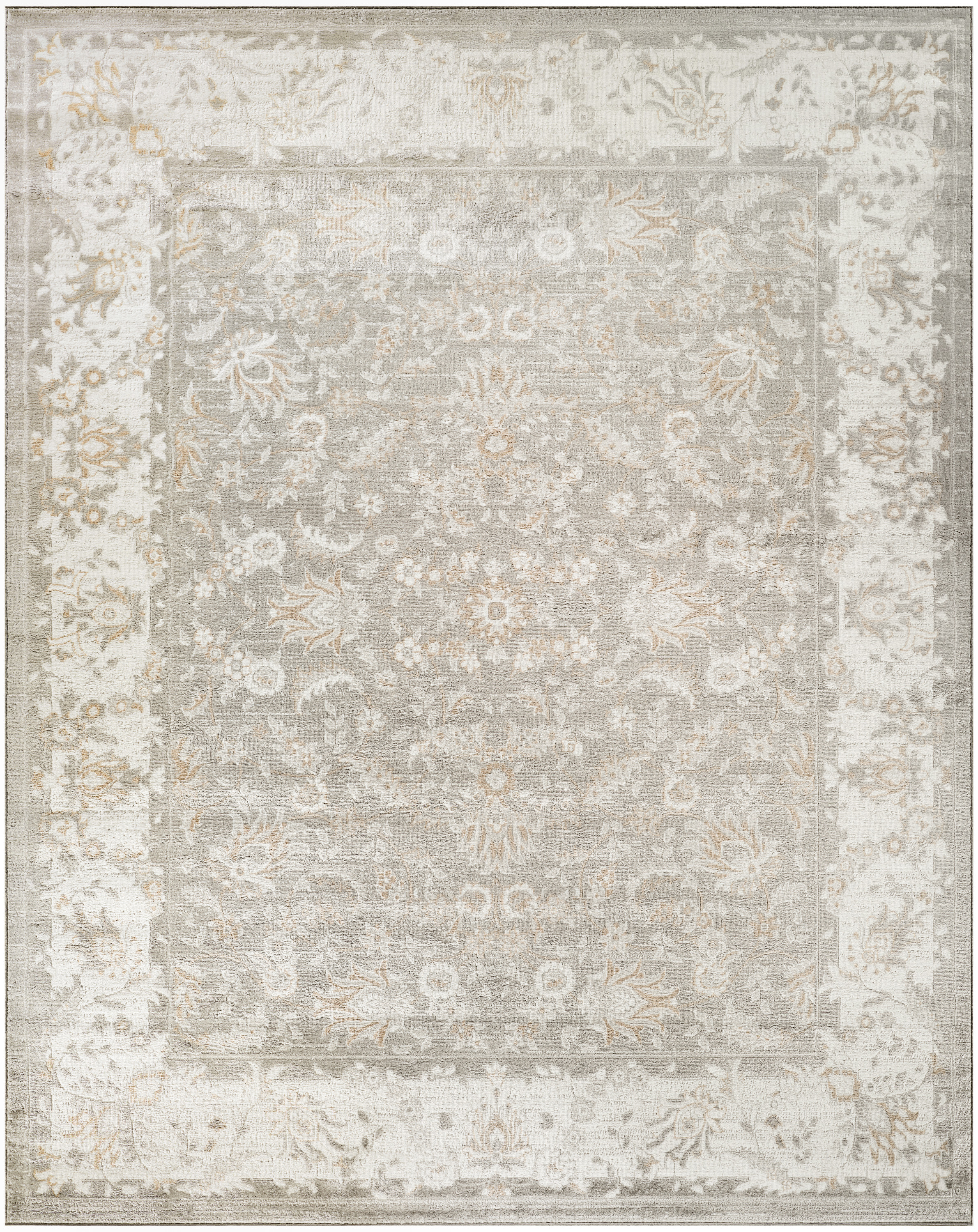 Nourison Dekor 7'10" x 9'10" Ivory Vintage Indoor Rug