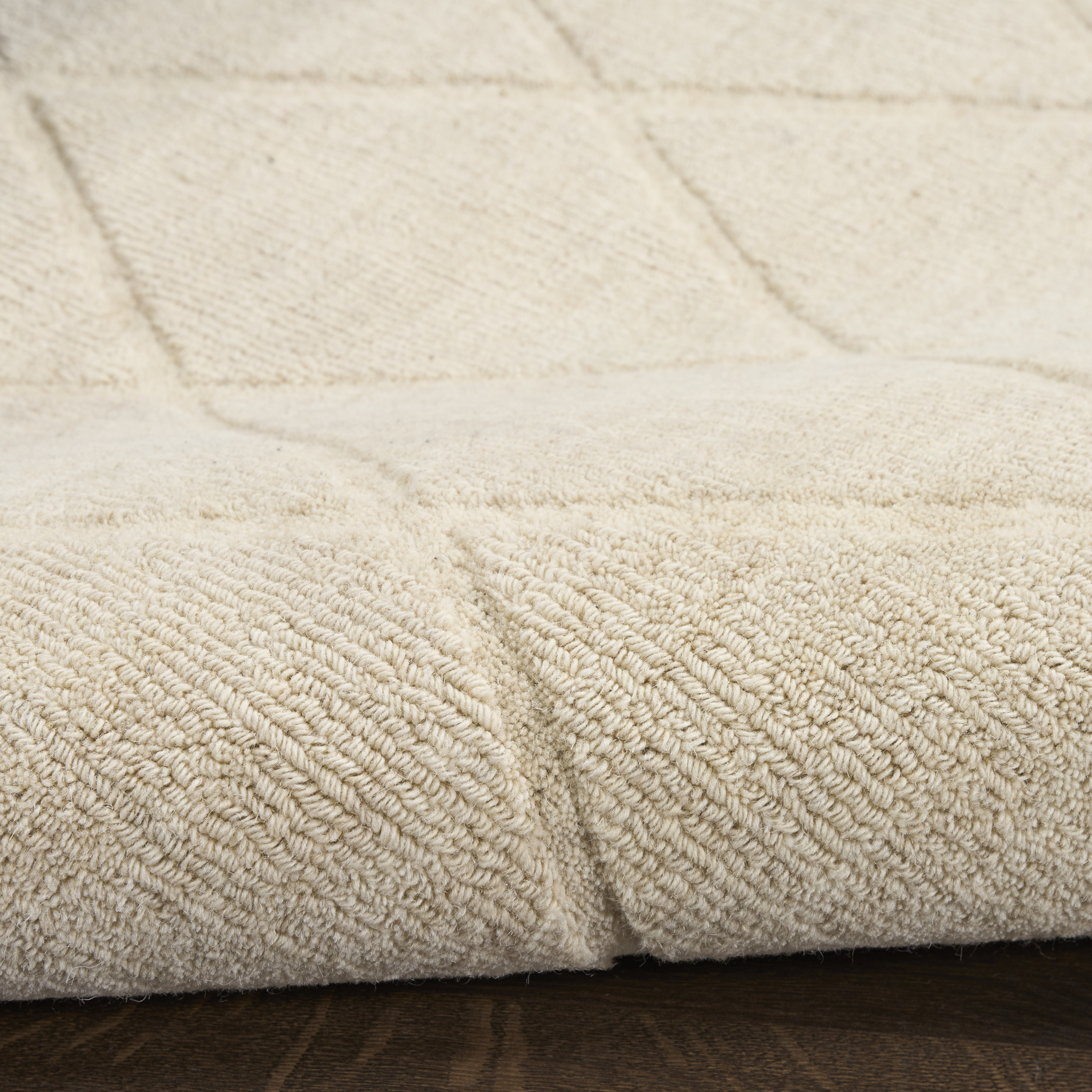 Nourison Wool Haven 7'9" x 9'9" Ivory Modern Indoor Rug