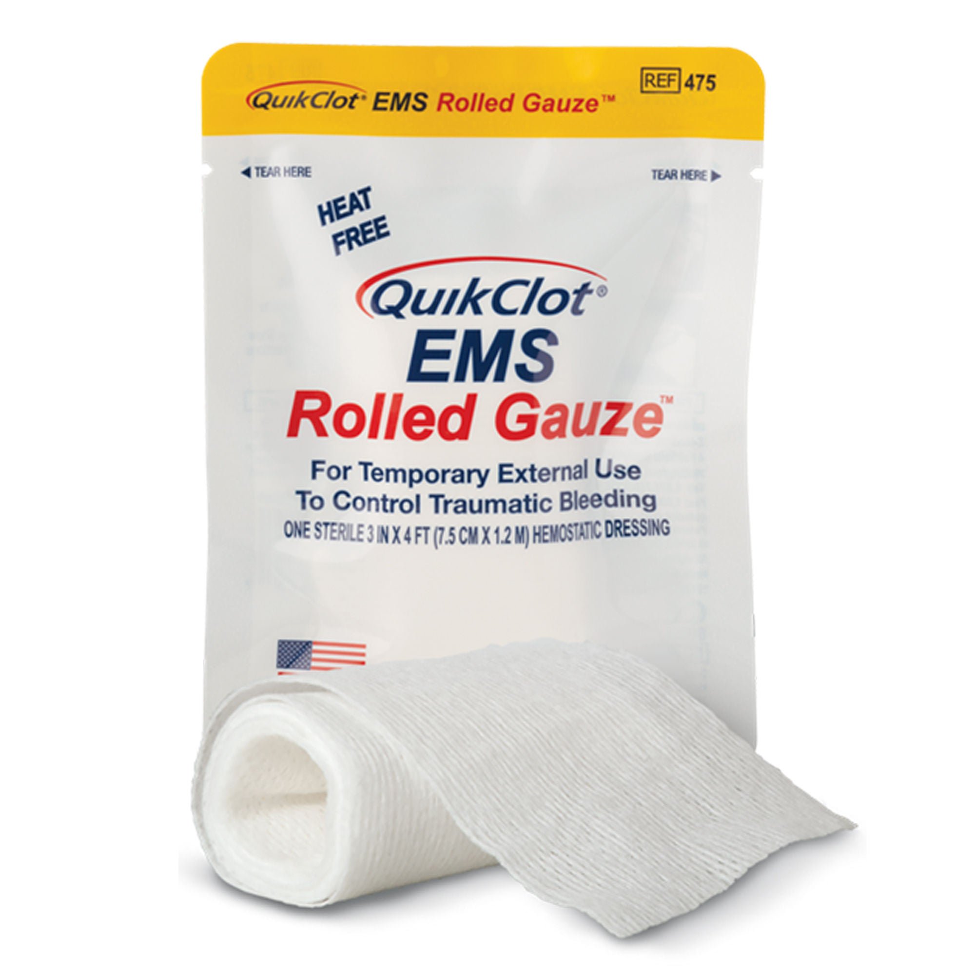 Teleflex LLC GAUZE, QUIKCLOT EMS RL STR WHT3"X48"
