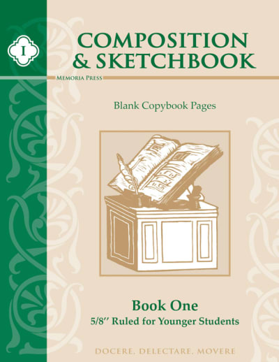 Memoria Press Composition and Sketchbook 1 (5/8" Ruled for Younger Students)