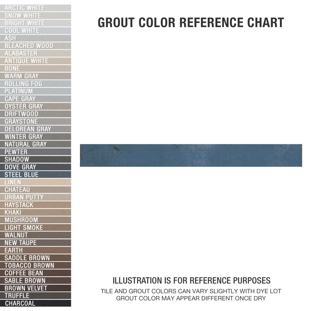 Phoenix Blue 1-7/8 in. x 17-3/4 in. Porcelain Floor and Wall Tile