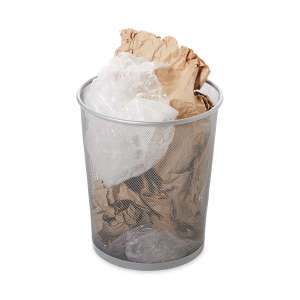 Rubbermaid Commercial, Concept Collection, Open Top, 5 gal, Metal, Stainless Steel, Round, Receptacle