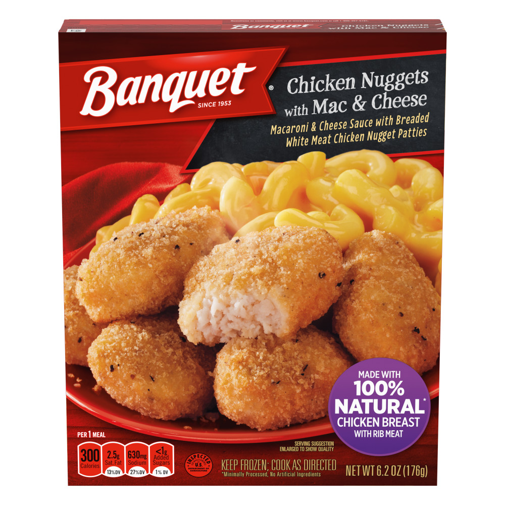 Basic Nugget Banquet Basic Chicken Nuggets with Mac and Cheese Meal | Conagra ...