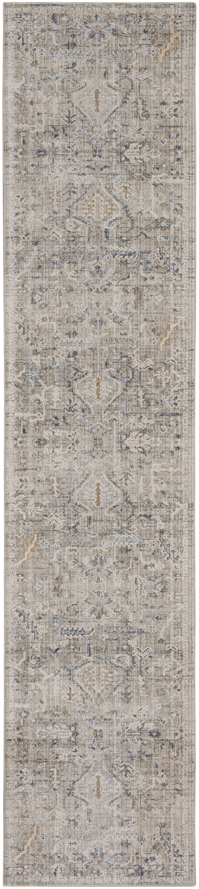 Nourison Lynx 2'3" x 10' Ivory Taupe Vintage Indoor Rug