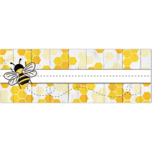 The Hive Self-Adhesive Name Plates, Pack of 36