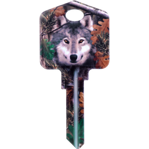 Deep Woods Wolf Key Blank Kwikset 66/97 KW1/10