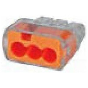 In-Sure™ Push-In Wire Connectors, 3-Port, Orange, 5000 PK