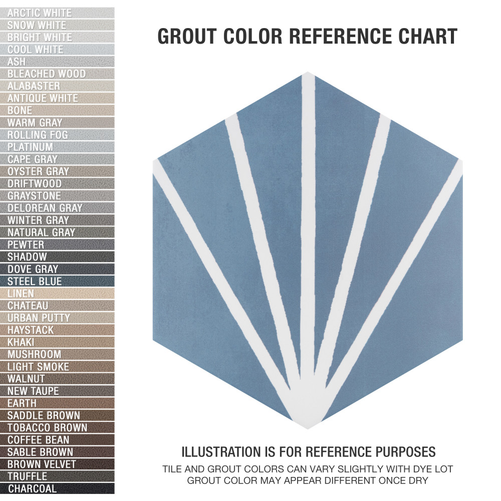 Horizon Dusk Hex Azul 7-3/4 in. x 9 in. Porcelain Floor and Wall Tile