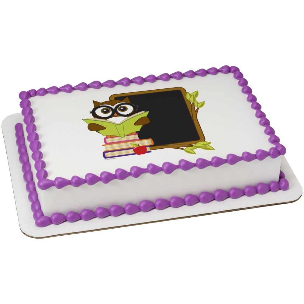 Order Owl with Blackboard Edible Image® by PhotoCake® Cake from FAMILY