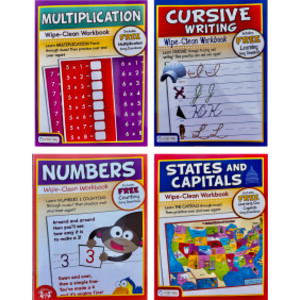 Wipe-Clean Workbook Set 1, 4 Books