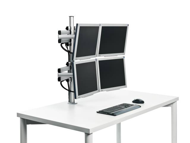 Novus TSS Quattro is designed for easy alignment of four monitors for comfortable viewing.