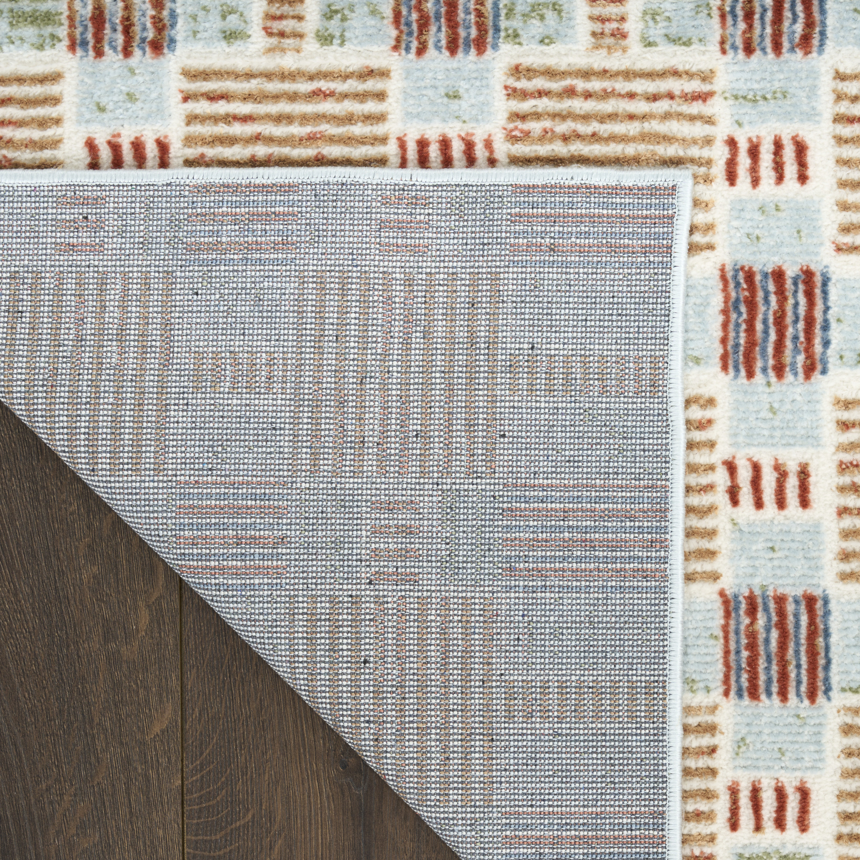 Nourison Nordic 5' x 7' Rust Multicolor Modern Indoor Rug