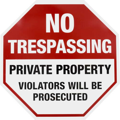 No Trespassing Sign, 12