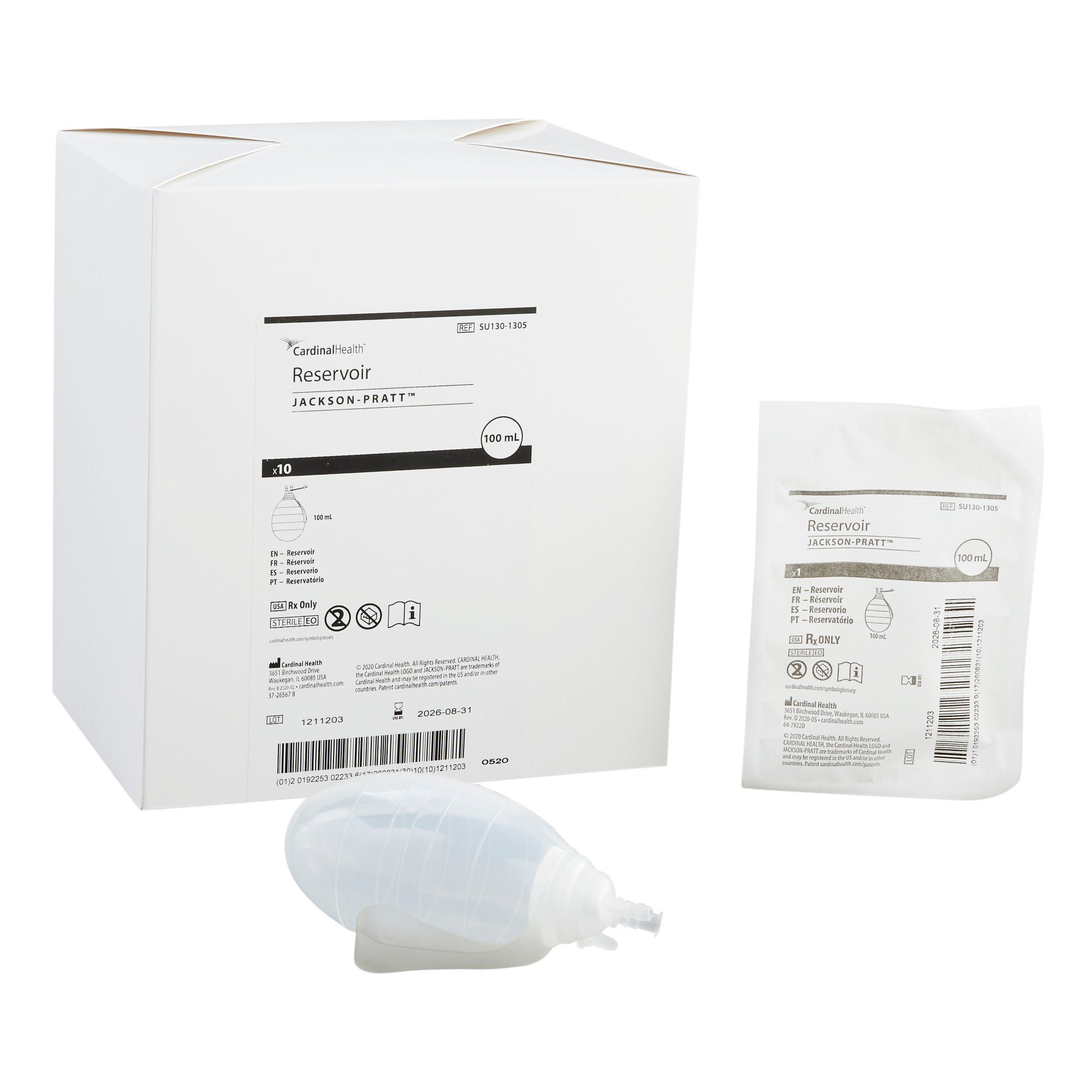 Cardinal RESERVOIR, WND DRN 100CC (10/BX 3BX/CS)