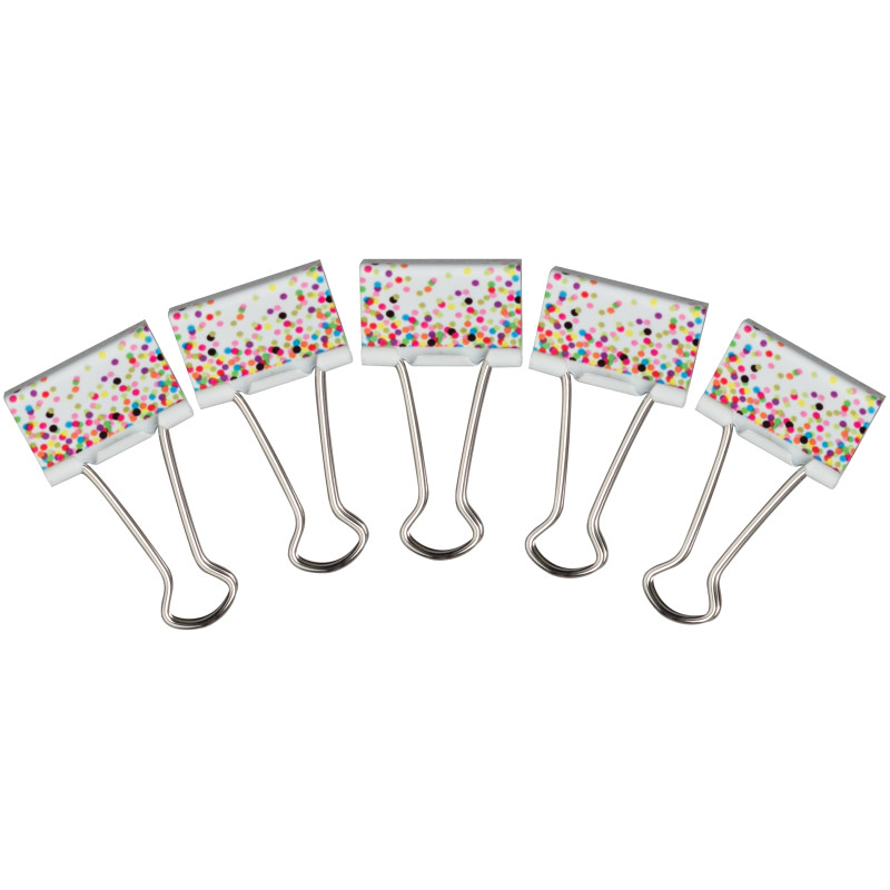 Confetti Binder Clips, Medium
