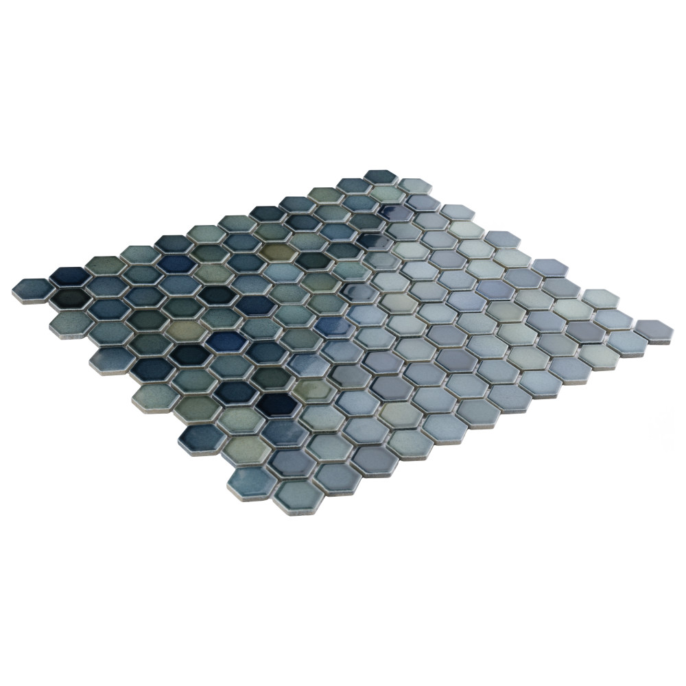 Hudson 1″ Hex Atlantis 11-7/8 in. x 13-1/4 in. Porcelain Mosaic Tile