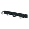 Ring-Type Cable Organizer Horizontal Single-Sided Black 1RU 1.73 H x 17.52 W x 2.99 in. D