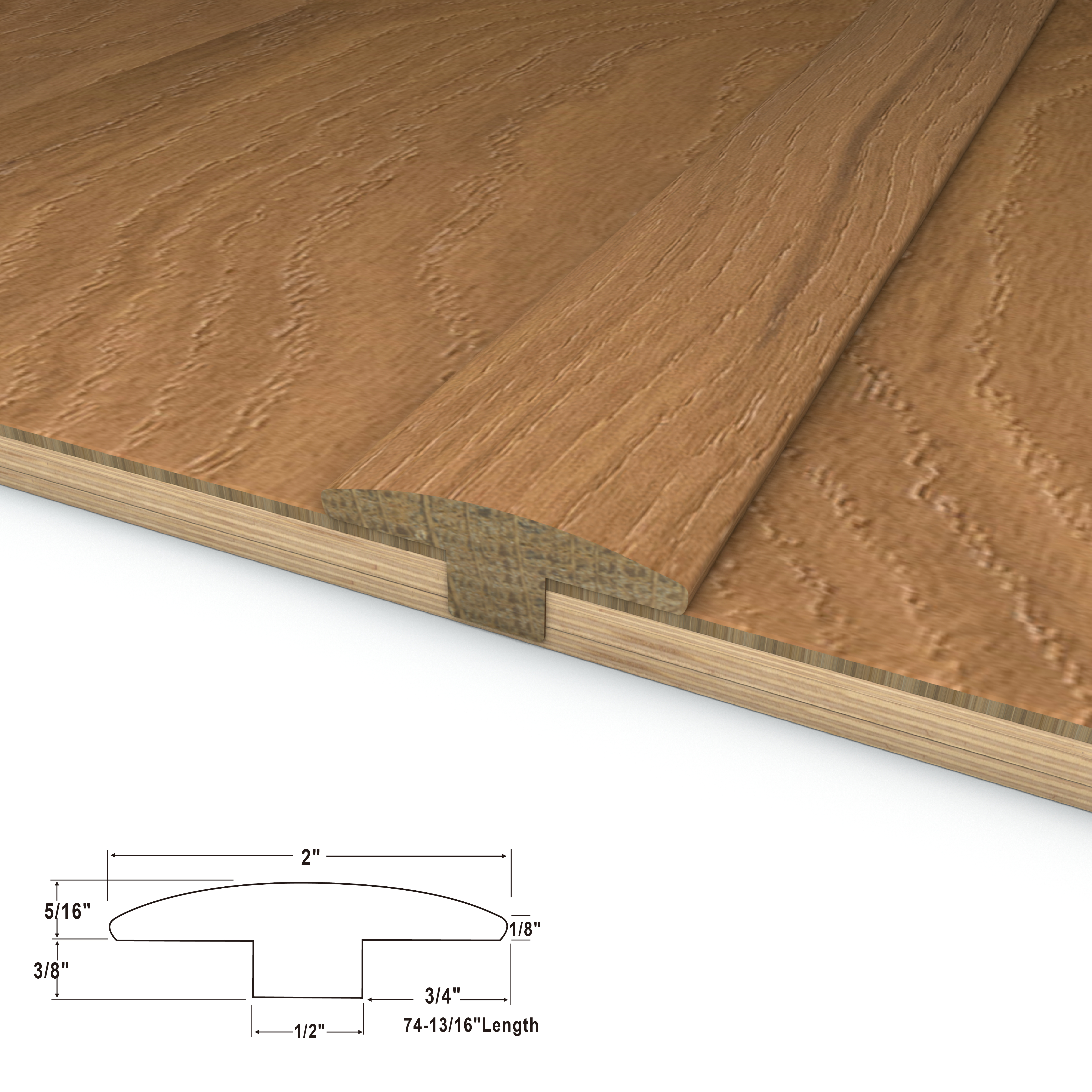 Vintage Vine Cali Hardwoods T-Mold view 3