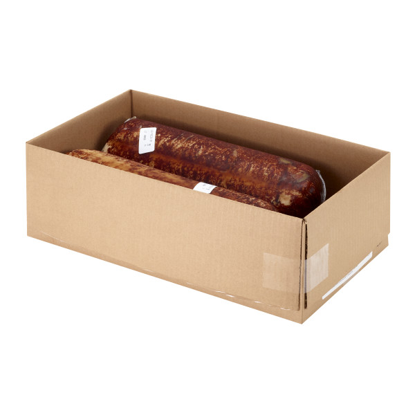 JENNIE-O(r) Oil Browned Chicken Log, 2pc . C1RM - Front Right Open Case (Hi Res)