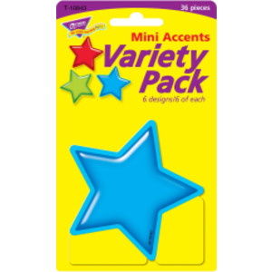 Gumdrop Stars Mini Accents Variety Pack, 36 ct