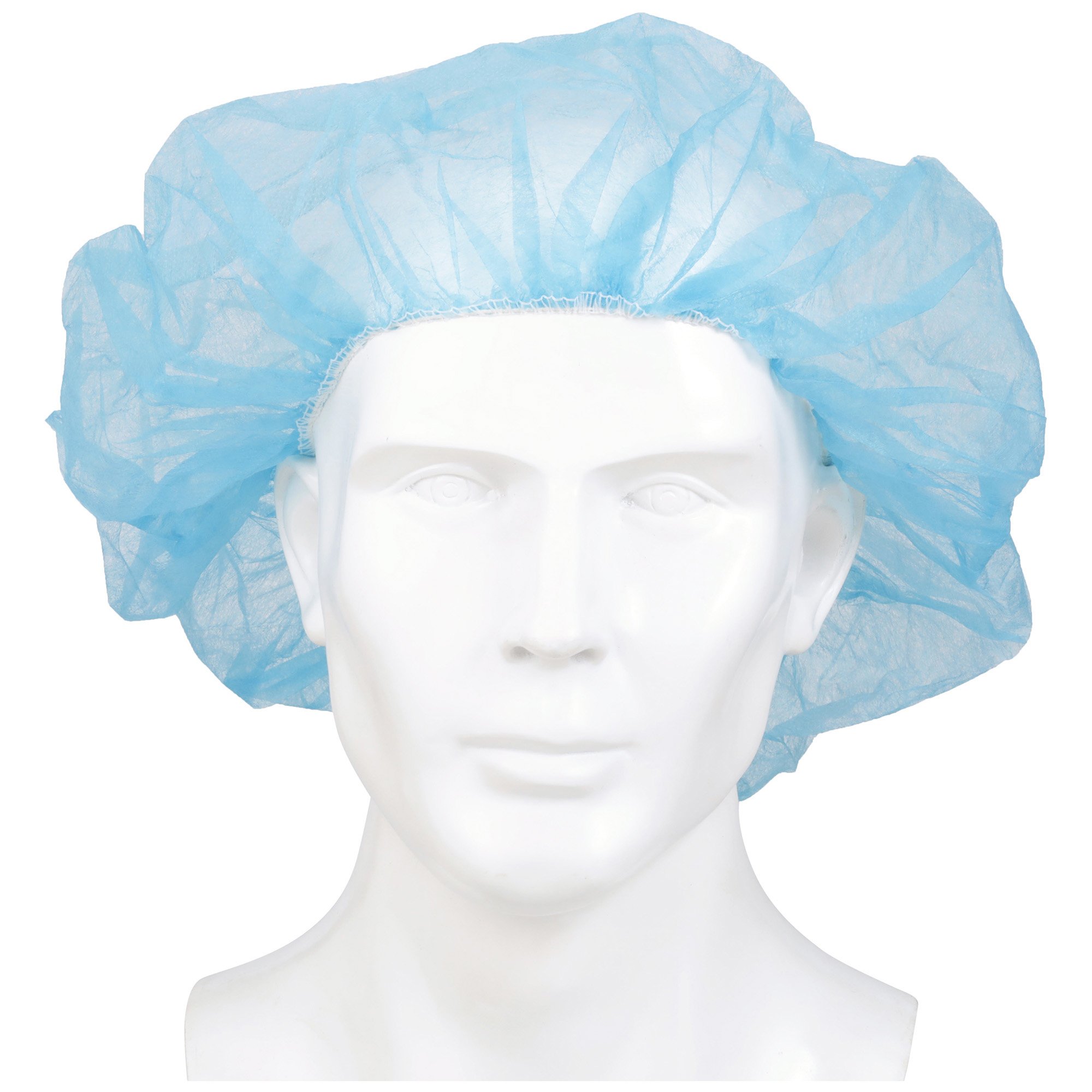 McKesson Disposable Bouffant Surgical Caps, Blue, Elastic Closure, X-Large, 24"