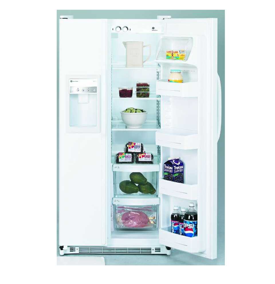GE® 19.9 Cubic Foot Capacity Side by Side Refrigerator with Dispenser