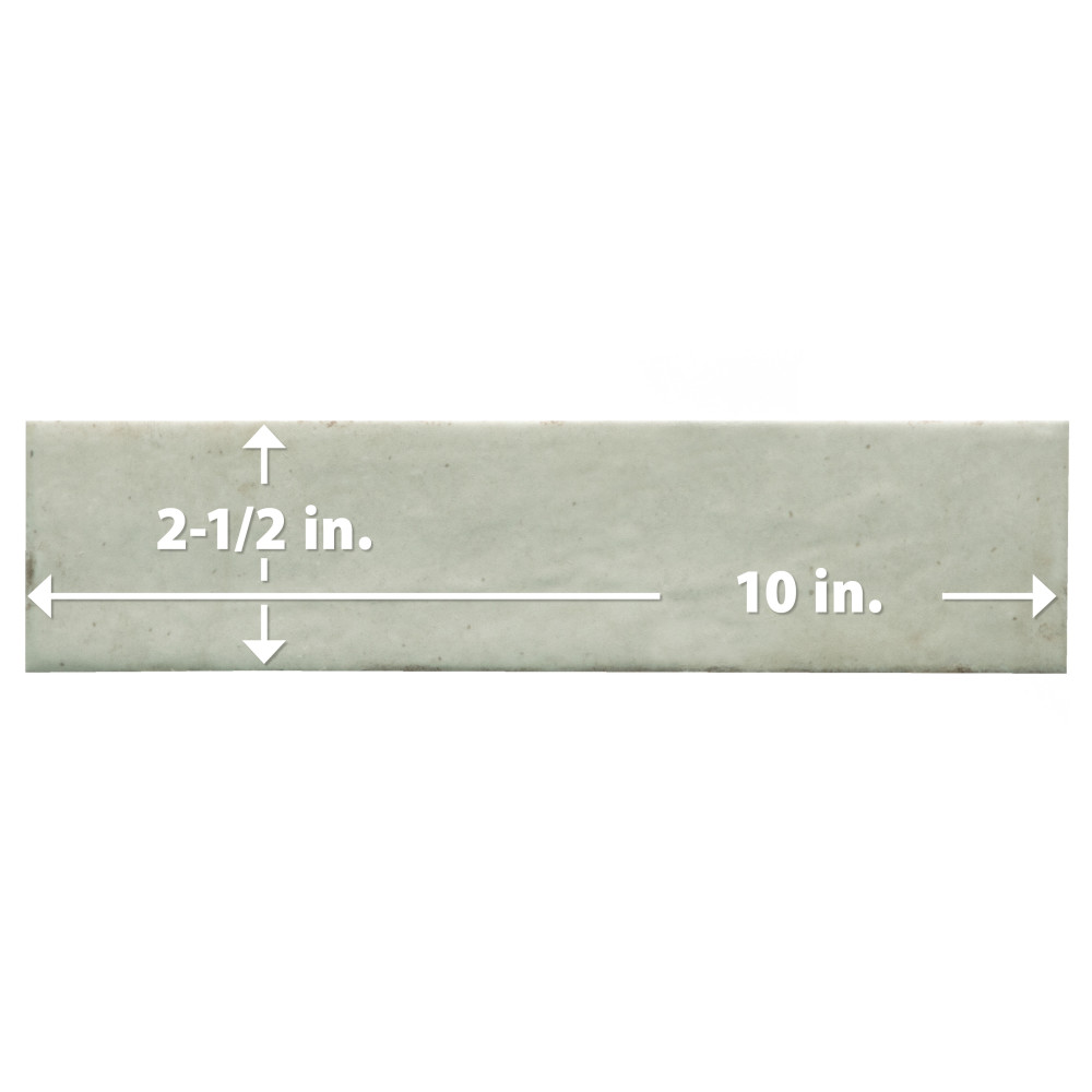 Tribeca Studio Seaglass Mint 2-3/8 in. x 9-5/8 in. Porcelain Wall Tile