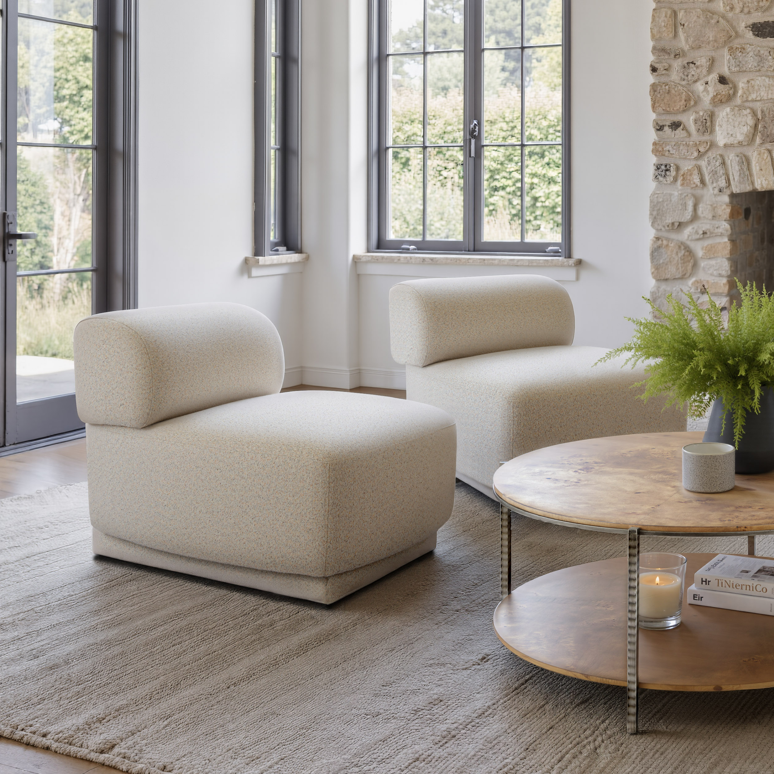 Anese Accent Chair Multigrain Beige product image