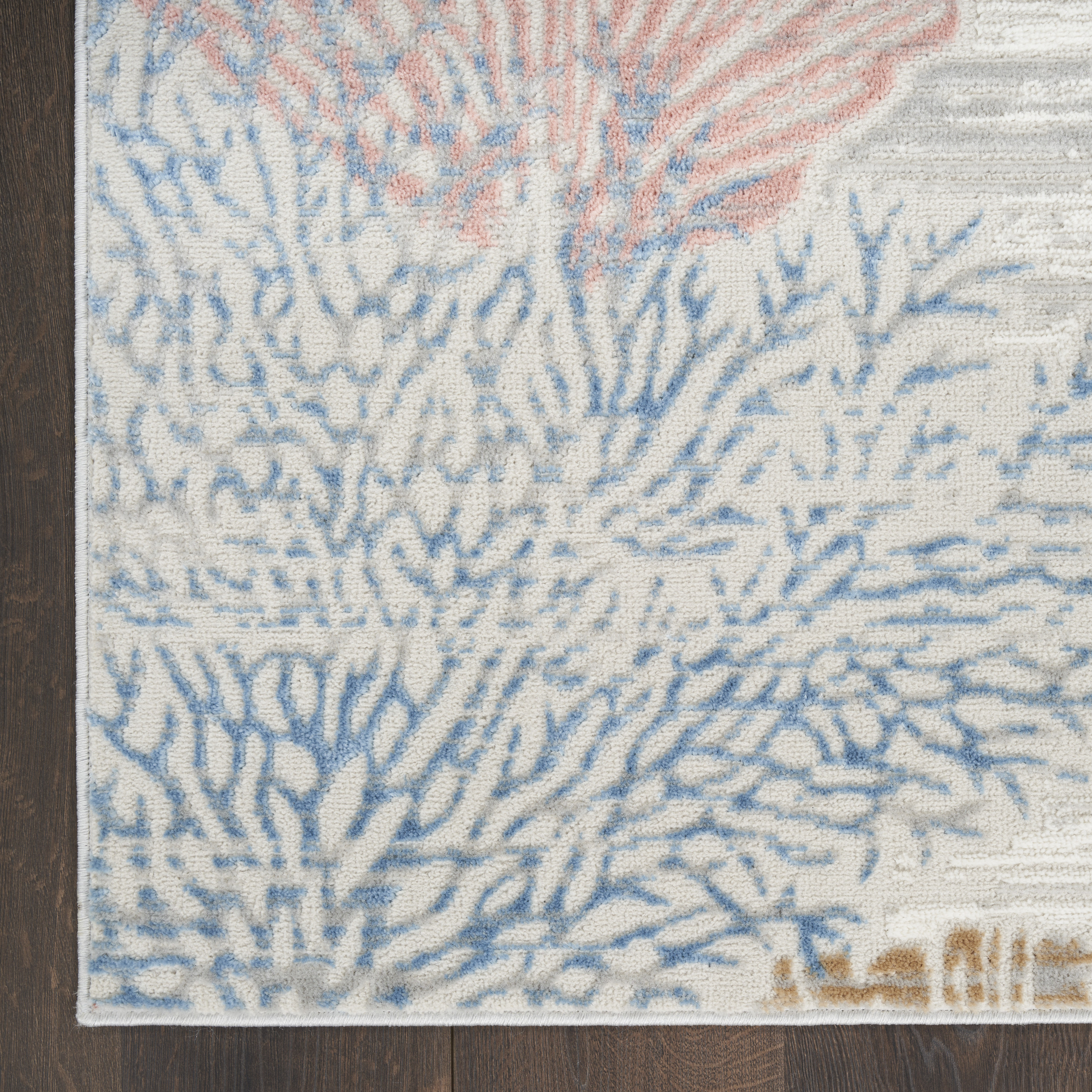 Nourison Seaside 7'10" x 9'10" Multicolor Coastal, Nautical & Beach Indoor Rug