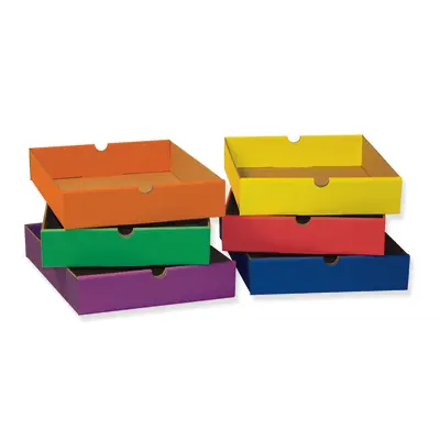 Classroom Keepers  Drawers for 6-Shelf Organizer, 6 Assorted Colors,  2-1/2
