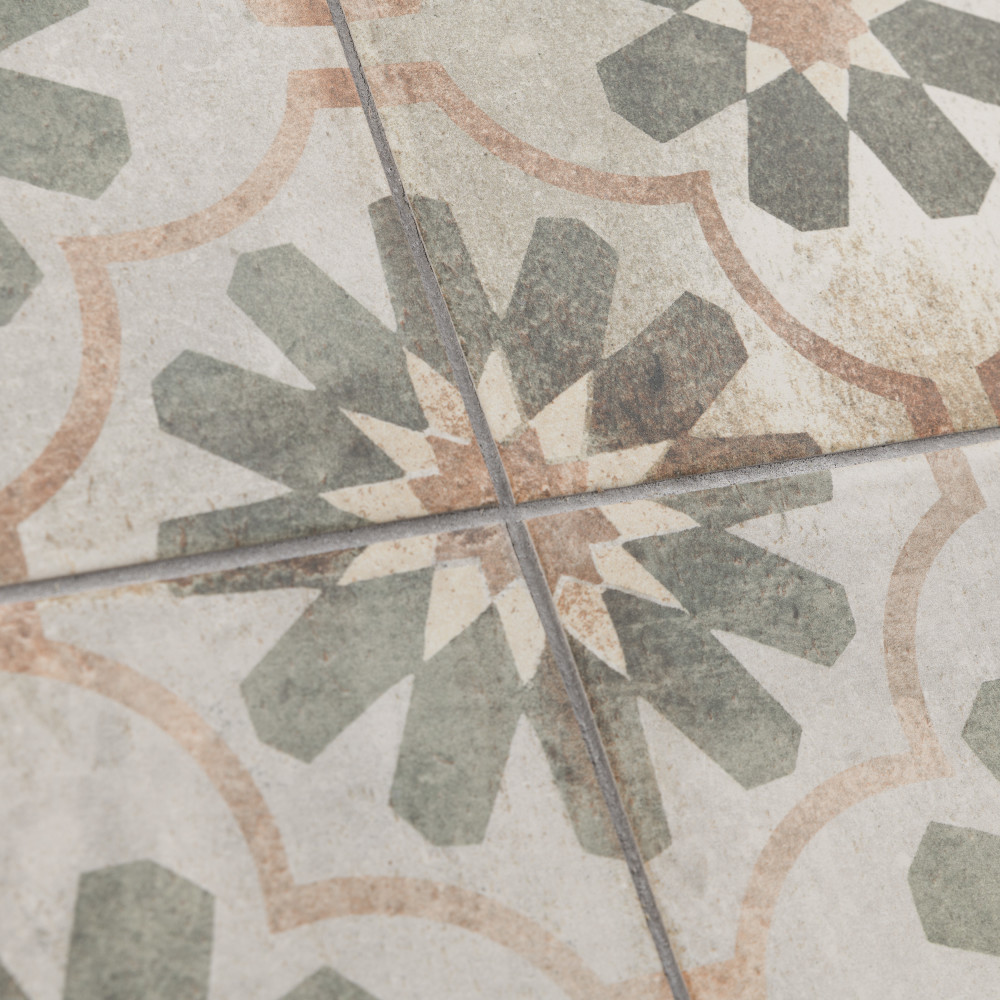 D’Anticatto Decor Florence 8-3/4 in. x 8-3/4 in. Porcelain Floor and Wall Tile