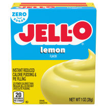 JELL-O Zero Sugar Lemon Flavor Instant Pudding & Pie Filling, 1 oz Box