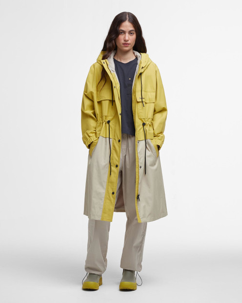 Evie Showerproof Parka Limeade/Light Sand