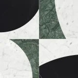 Waterjet Stone Mosaics Pine 12×12 Eclypse Mosiac Polished