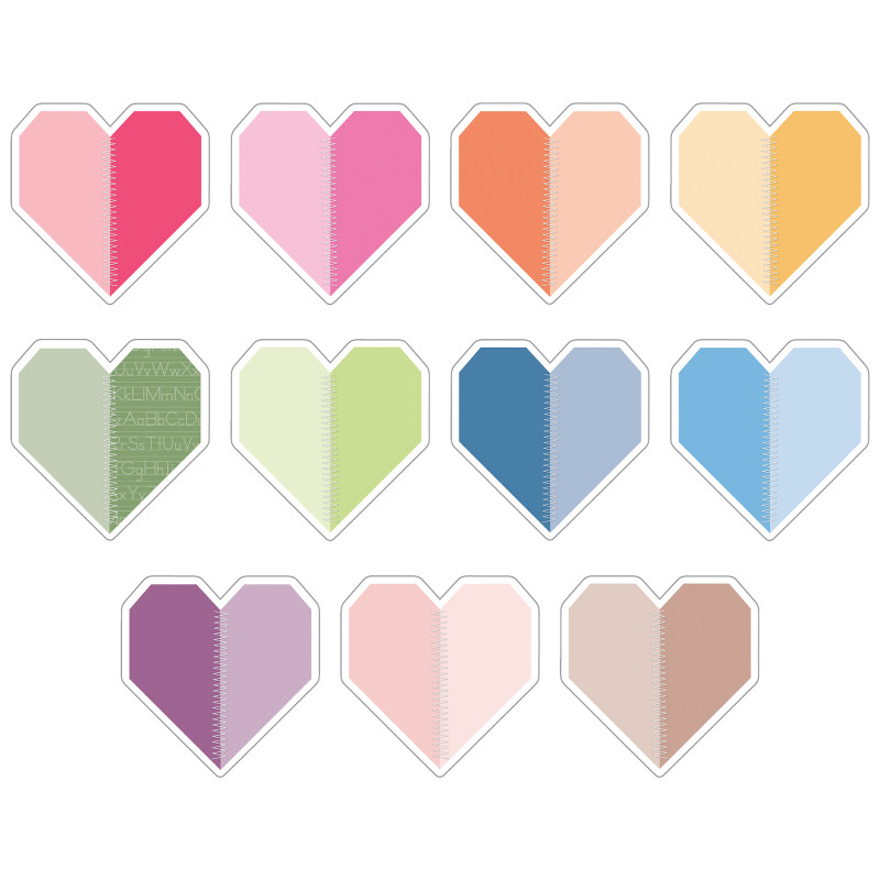 Crafty and Cool Handmade Hearts Cutouts, Pack of 36