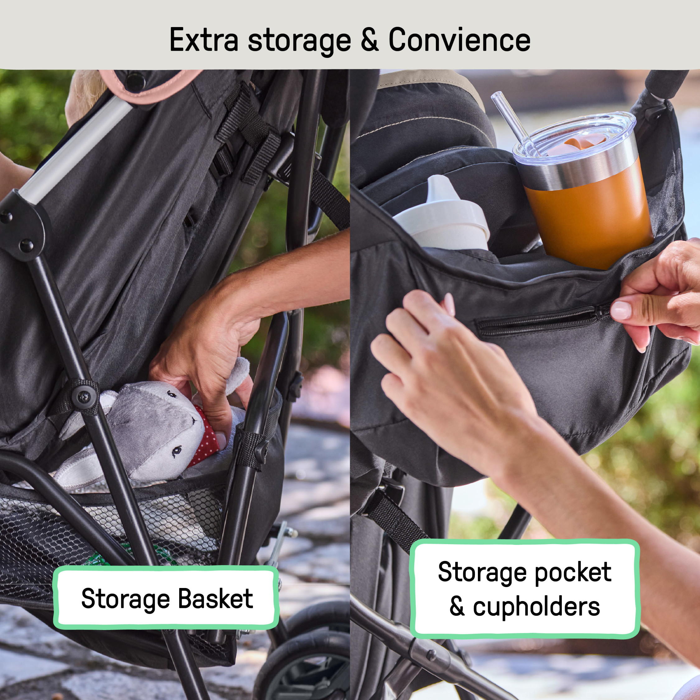 Ingenuity 3D Mini Convenience Stroller, Dusty Rose