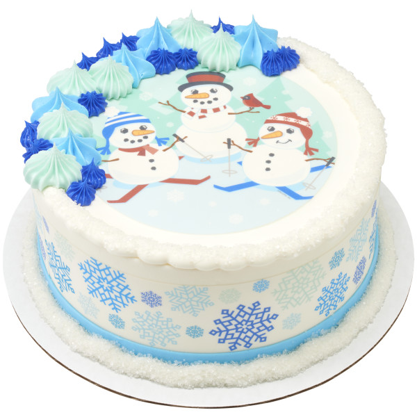 Snowman Friends PhotoCake® Edible Image®