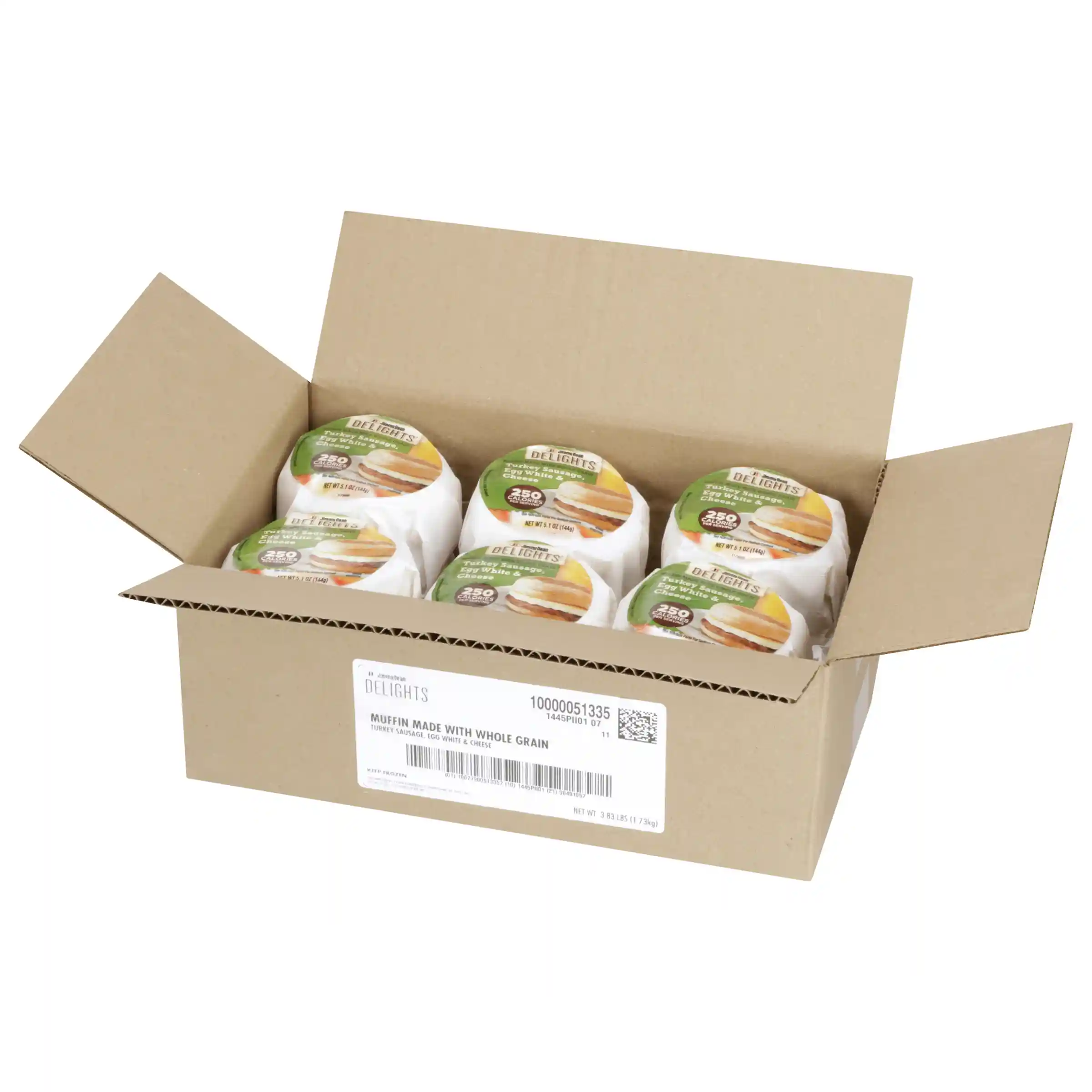 Jimmy Dean Delights® Butcher Wrapped Turkey Sausage, Egg White & Cheese Whole Grain Muffin_image_4