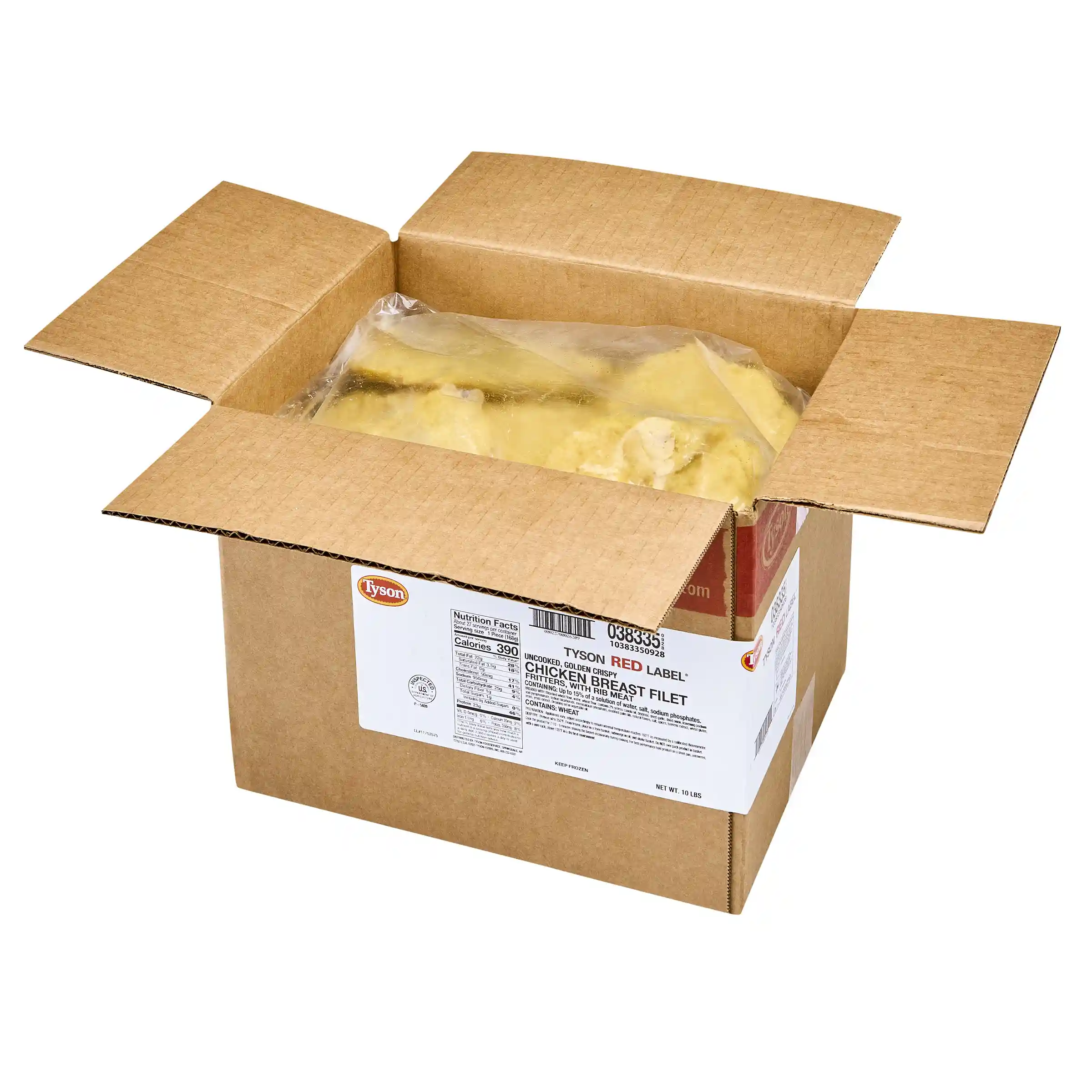 Tyson Red Label® Uncooked Golden Crispy Chicken Breast Filet Fritters, 6 oz. _image_4