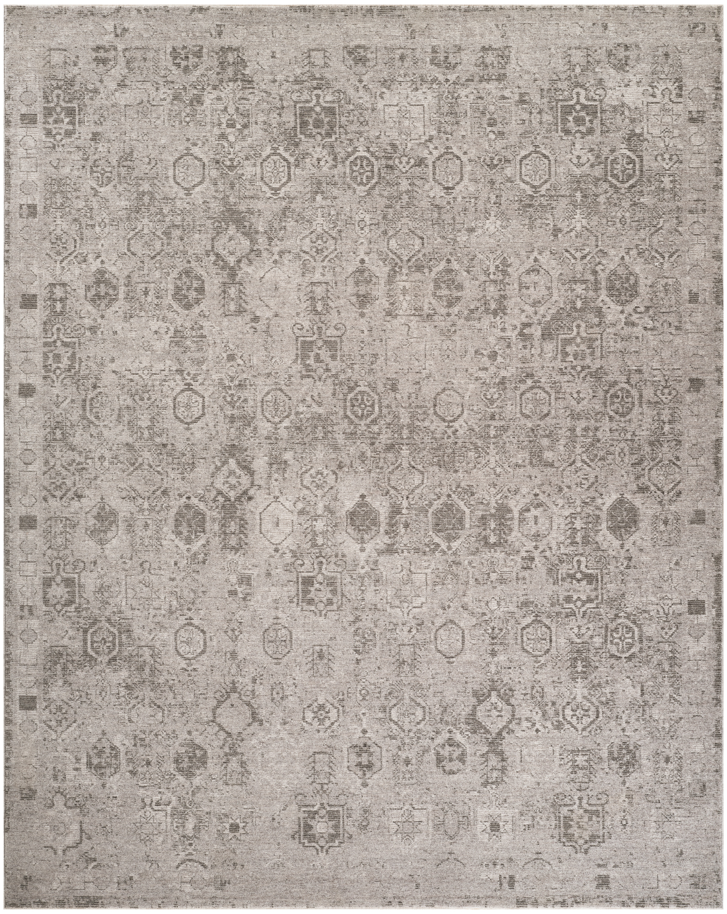 DKNY Pure Shades 9' x 12' Grey Vintage Indoor Rug