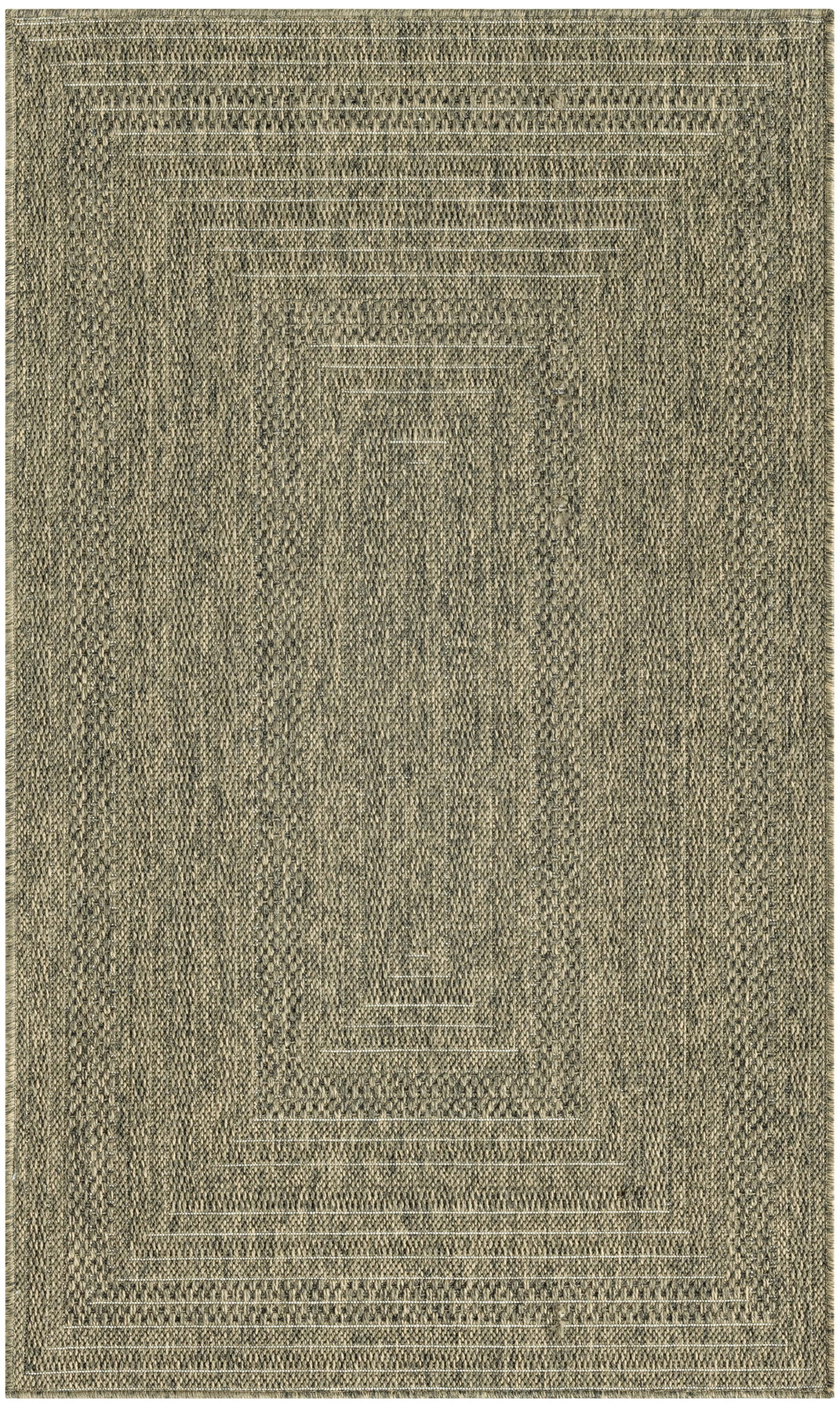 Nourison Tulum 3' x 5' Olive Outdoor Rug