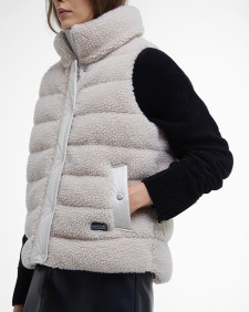 Archer Fleece Gilet Silver Cloud