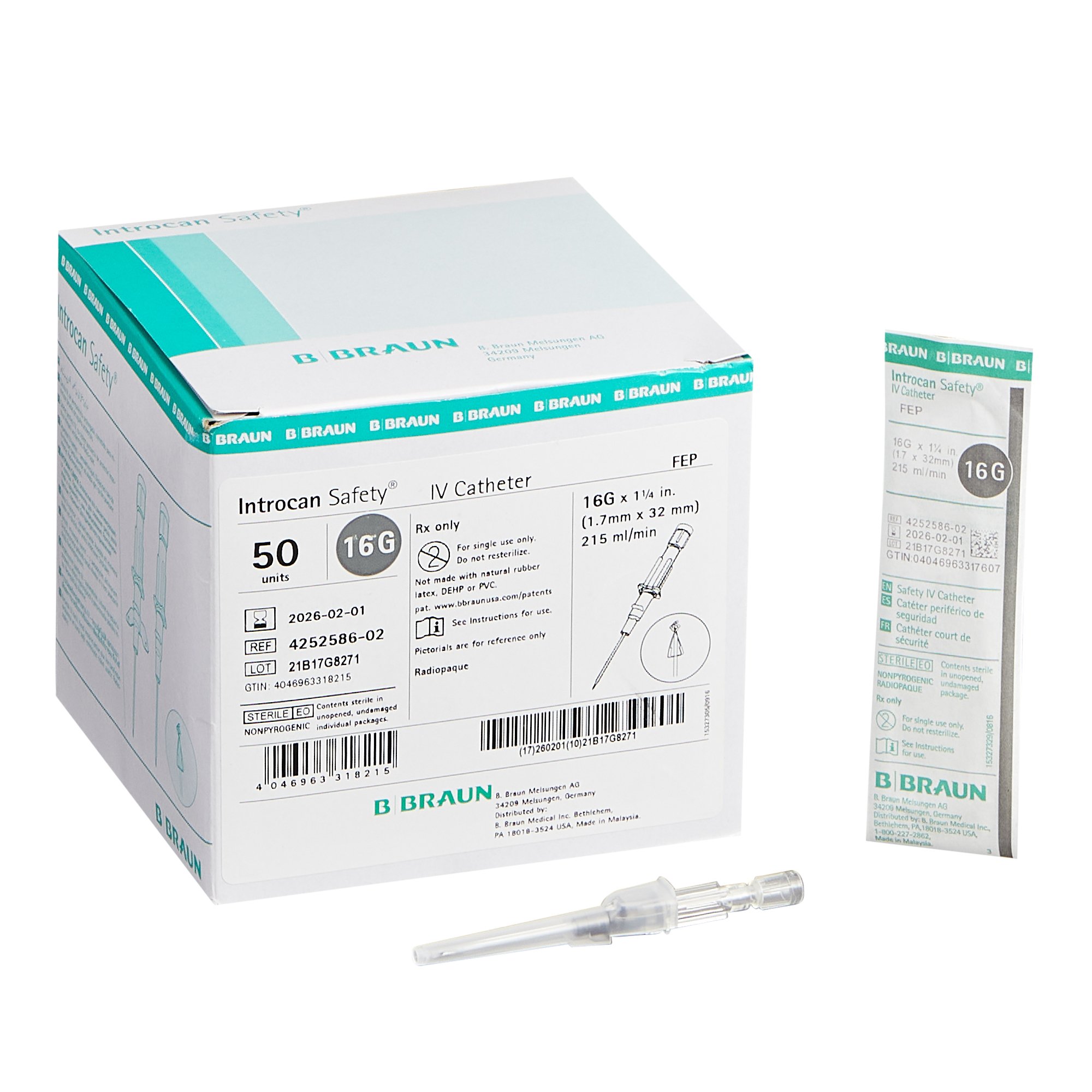 Introcan Safety Peripheral IV Catheter MK 630374