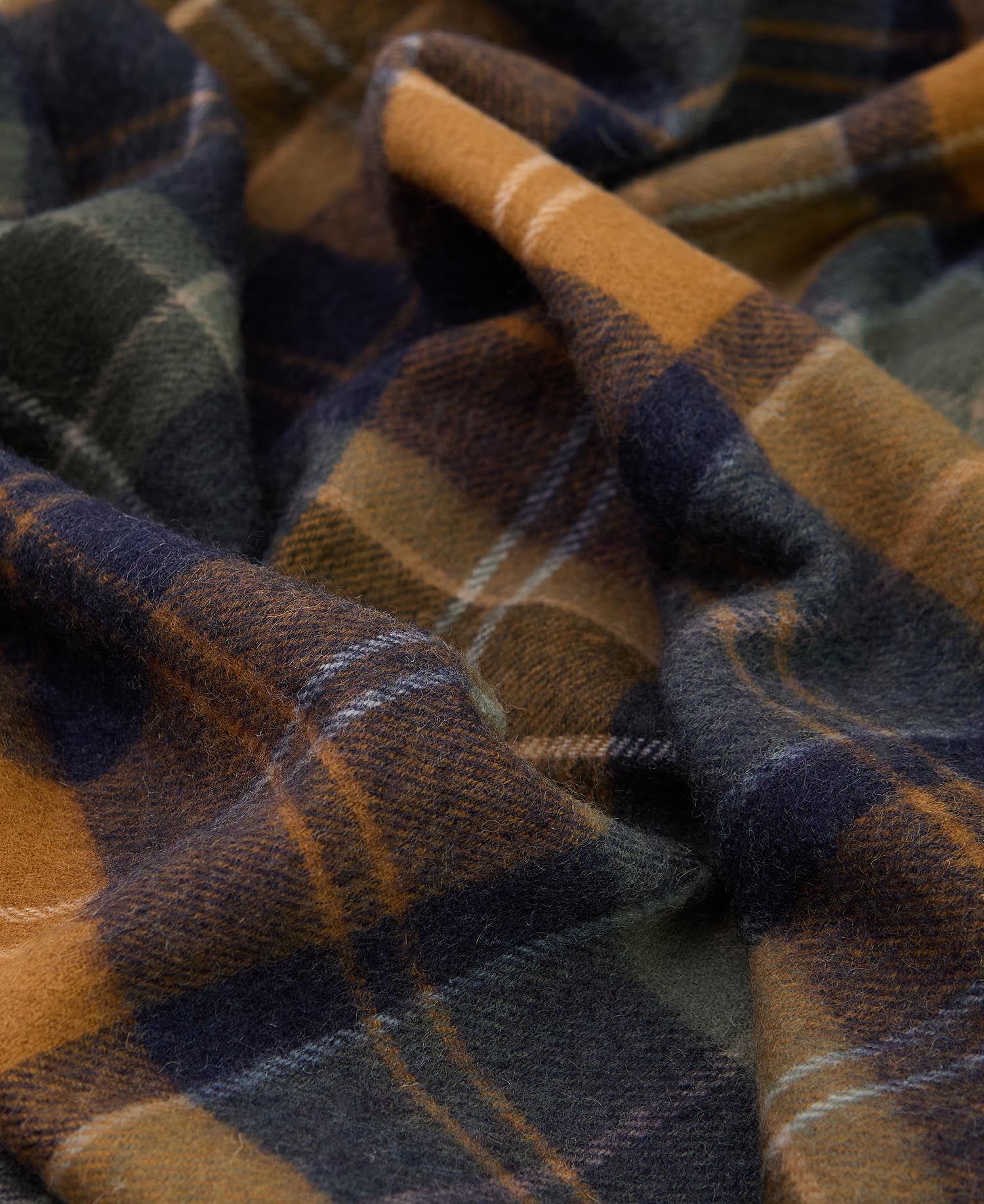 Brack Patchwork Tartan Wool Scarf image number 4