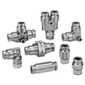Bulkhead Union, NPT, UNF, 316 Stainless Steel, 3/8 in.
