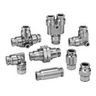 Bulkhead Union, NPT, UNF, 316 Stainless Steel, 3/8 in.