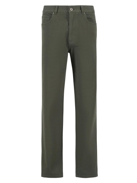 Pantaloni in tessuto stretch lavato dalla vestibilità regular