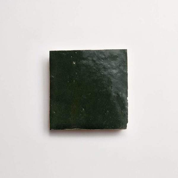 clé zellige | petite | gloss | cindered olive | sample 