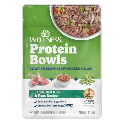 Wellness Protein Bowls Lamb, Red Rice & Peas Front packaging