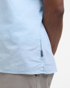 Garment Dyed Nelson Short-Sleeved Shirt Light Blue